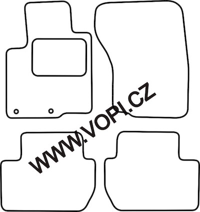 Autokoberce Peugeot 4007 09/2007 - 04/2012 Autofit (3651)